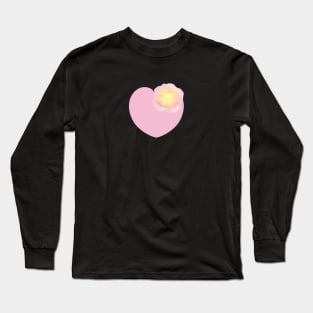 A Heart of Pink Roses Long Sleeve T-Shirt